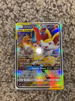 Charizard & Braixen GX Holo Pokemon Card FAKE/REPLICA/DISPLAY ONLY READ! - Image 1