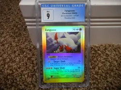 Zangoose cgc 9 MINT Reverse Holo EX Sandstorm 2003 E-Reader card 14/100 psa ccg - Image 1