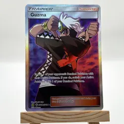 Guzma SV84/SV94 NM - Hidden Fates Full Art Trainer Pokemon TCG Card (English) - Image 1
