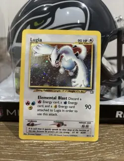 Pokemon TCG Lugia Neo Genesis Holo Card 9/111 Unlimited Rare - Image 1