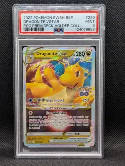 PSA 9 -Dragonite VSTAR SWSH236 SWSH: Sword & Shield Promo Cards Holo - Image 1