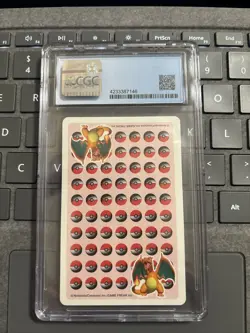 “Lucky” Seven Of Clubs Pokemon Playing Cards 1999 Red 3D Deck - Image 2