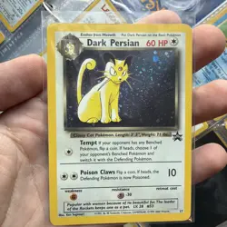 Pokemon TCG Dark Persian Holo Card 17/53 Excellent Condition WOTC Promo - Image 1