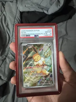 Pokemon Eevee TCG 173 Promo Card Pokemon Center PSA 10 Gem Mint - Image 1