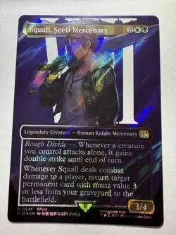 MTG Squall, SeeD Mercenary - Surge Foil - Borderless, NM-Mint, English Final Fan - Image 1