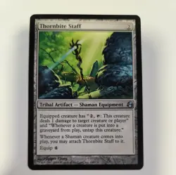 Magic the Gathering Thornbite Staff Morningtide MTG 1x Regular X1 NM-LP - Image 1