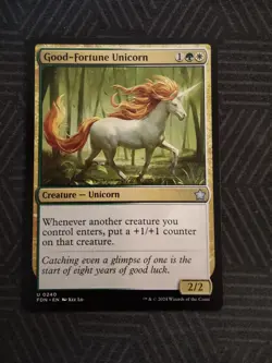 mtg good-fortune unicorn foundations - Image 1