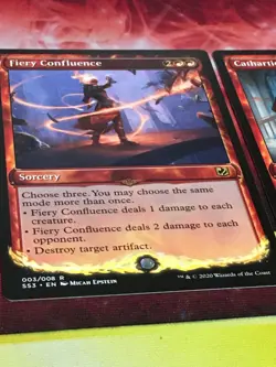 C6449 MTG MAGIC SIGNATURE SPELLBOOK CHANDRA FIERY CONFLUENCE CATHARTIC NM RARE - Image 3