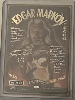 Edgar Markov Serialized #61/500 Near Mint Condition MTG - Image 3