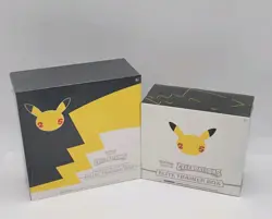 Pokemom Sword & Shield 1x Celebrations ETB & 1x Pokemon Center Celebrations ETB - Image 1