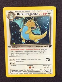 Dark Dragonite 2000 1st Edition - 5/82 - Team Rocket Holo Rare - Pokemon - Image 1