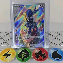 Pokemon TCG Sawk 130/086 White Flare Illustration Rare 2025 NM - Image 1