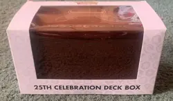 Pokemon 25th Anniversary Celebrations Wooden Deck Box. NEW IN BOX - Image 3