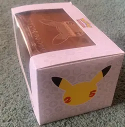 Pokemon 25th Anniversary Celebrations Wooden Deck Box. NEW IN BOX - Image 4