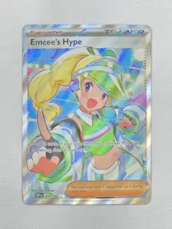 Emcee's Hype - 220/182 - SV10: Destined Rivals - POKEMON HOLO - Image 1