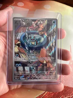 Pokemon TCG Squirtle Stellar Crown Illustration Rare. Pack Fresh - Image 1