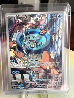 Pokemon TCG Squirtle Stellar Crown Illustration Rare. Pack Fresh - Image 2