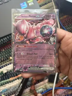 Pokemon TCG Team Rockets Mewtwo EX 216 Promo Holo Near Mint Near Mint Condition - Image 1