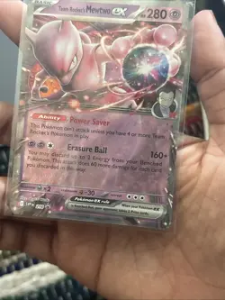 Pokemon TCG Team Rockets Mewtwo EX 216 Promo Holo Near Mint Near Mint Condition - Image 5