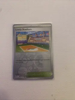 LIVELY STADIUM 180/191 SURGING SPARKS POKEMON (REVERSE HOLO, NM) - Image 1