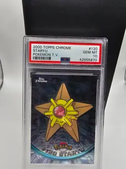 PSA 10 Staryu Topps Chrome 120 Pokemon T.V. 2000 - Image 1
