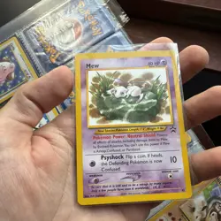 2002 WOTC POKEMON LEAGUE MEW #47 BLACK STAR PROMO MEW LILLY PROMO - Image 1