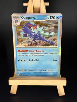 Quaquaval HOLO 054/198 Pokemon Karte TCG aus Karmesin und Purpur ENG - Image 1