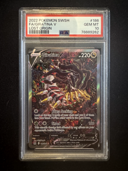 Pokemon 2022 Giratina V 186/196 Alt Art Lost Origin GEM MINT PSA 10 - Image 1