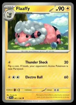 Flaaffy SV01: Scarlet & Violet Base Set 067/198 MP Pokemon TCG | Buy 10 Get 10 F - Image 1