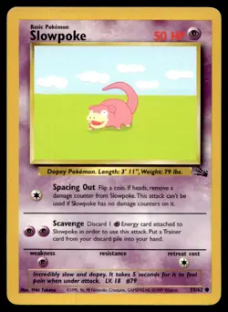 Slowpoke Fossil 55/62 MP Pokemon TCG | Buy 10 Get 10 Free - Image 1