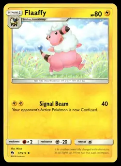 Flaaffy SM - Lost Thunder 77/214 MP Pokemon TCG | Buy 10 Get 10 Free - Image 1