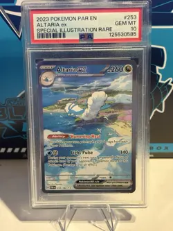 Pokemon TCG Altaria EX Paradox Rift Special Illustration Rare 253/182 Psa 10 - Image 1