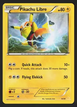 Pikachu Libre 14/30 XY Trainer Kit 2016 - Pokemon TCG - Image 1