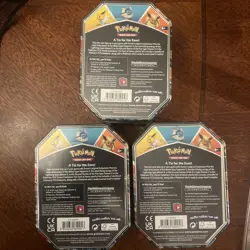 Pokemon TCG Eevee Evolutions Tins (Set of 3) - Vaporeon, Jolteon, Flareon - Image 2