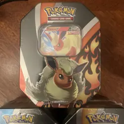 Pokemon TCG Eevee Evolutions Tins (Set of 3) - Vaporeon, Jolteon, Flareon - Image 3