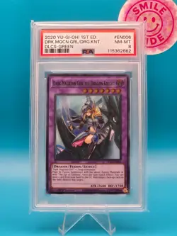 PSA 8 - 2020 Yu-Gi-Oh! 1st Edition, Dark Magician Girl Dragon Knight, DLCS-Green - Image 1