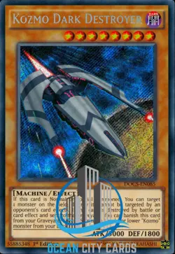 Yugioh Kozmo Dark Destroyer DOCS-EN085 1st edition Secret rare - Image 1