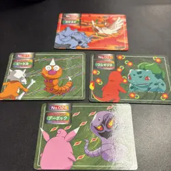 Vintage Pokemon Cards Lot of 4 Japanese Topsun (rare, NM) - Image 1