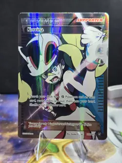 Pokemon Korrina Trainer Card 111/111 Full Art Holo XY Furious Fists - Image 1