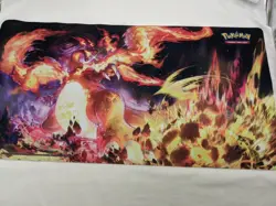 Pokemon Charizard VMax Trading Card Game Neoprene Playmat 22 1/4" X 11 3/4" - Image 1