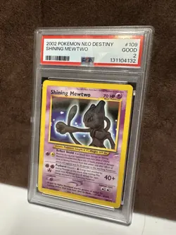 Pokemon Card Shining Mewtwo 109/105 Neo Destiny 2002 PSA 2 - Image 3
