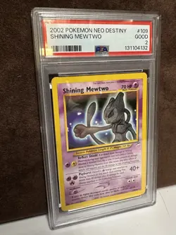 Pokemon Card Shining Mewtwo 109/105 Neo Destiny 2002 PSA 2 - Image 4