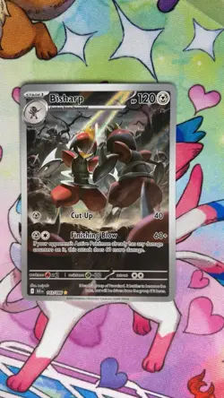 Pokemon TCG Bisharp Card 143/086 Illustration Rare, Sv: Black Bolt, NM Condition - Image 1