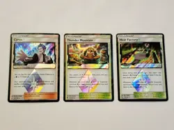 Lot Of 3 Prism Star Trainer Pokemon Cards Cyrus, Thunder Mountain, Heat Factory - Image 1