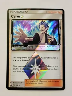 Lot Of 3 Prism Star Trainer Pokemon Cards Cyrus, Thunder Mountain, Heat Factory - Image 2