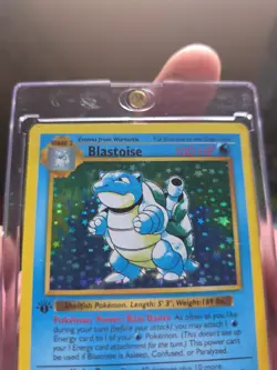Blastoise Base Set Holo Card 002/102 First Edition Shadowless. Near Mint - Image 4