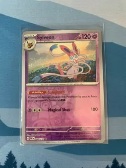 Pokemon TCG Prismatic Evolutions Sylveon Reverse Holo Card 40/131 - Image 1