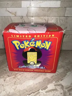 Burger King 1999 Pokemon 23k Gold Plated Trading Card Jigglypuff w/ COA - Image 2