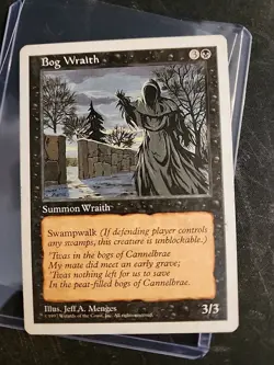 Bog Wraith - Fifth Edition - MTG Magic - Black Creature - Image 1