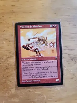 Viashino Sandstalker - Visions - MTG Magic - Uncommon - Red Creature - Image 1